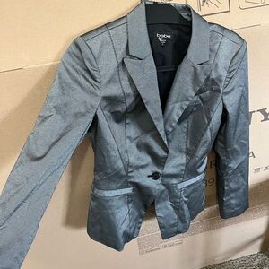 Bebe Charcoal Blazer  It is a woman's in excellent condition, almost new